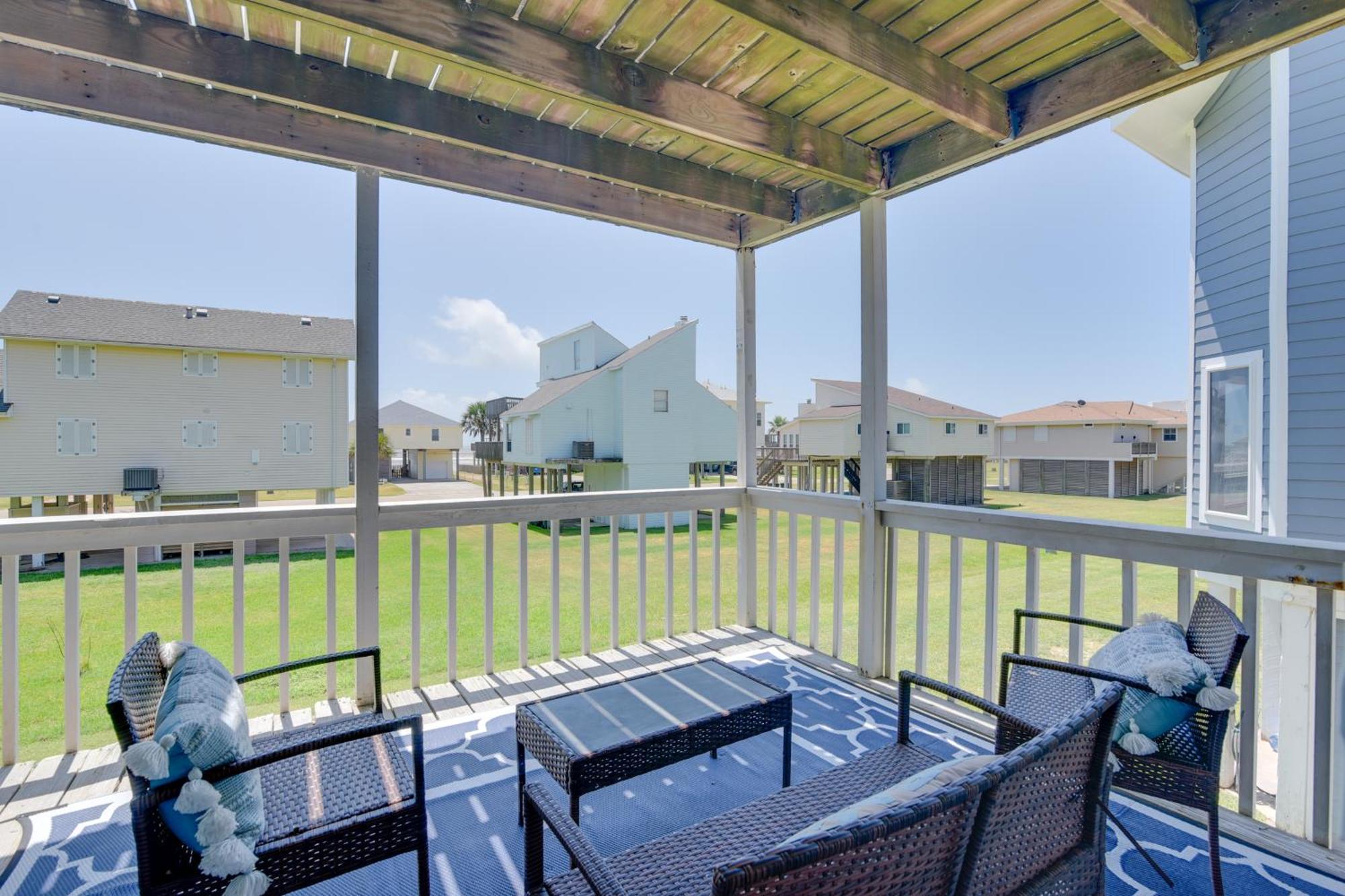 Galveston Townhome With Balconies Walk To Beach! Exterior foto